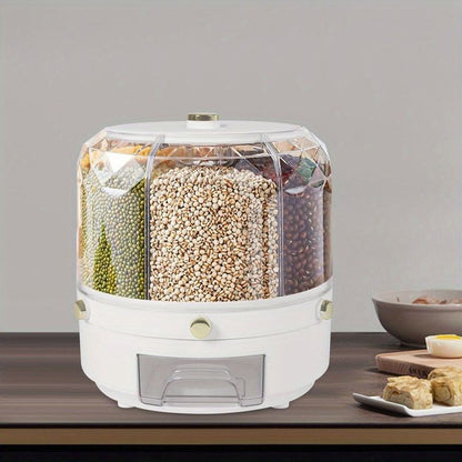 Sealed 360 Degree Rotating Rice Dispenser