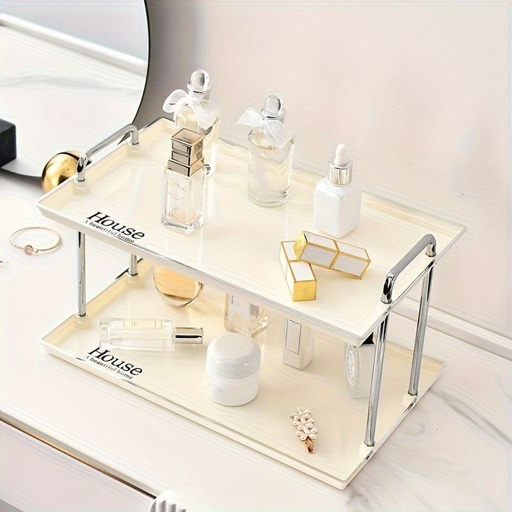 Nordic 2 Layer Luxury Cosmetics Organizer