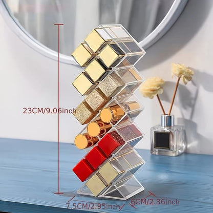 16 Grid Acrylic Lipstick Organizer