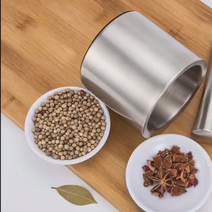 Generic Stainless Steel Mortar And Pastel (Hawan Dasta)