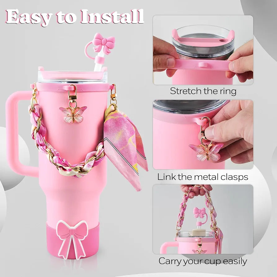 Cute Tumbler Accessories Set
