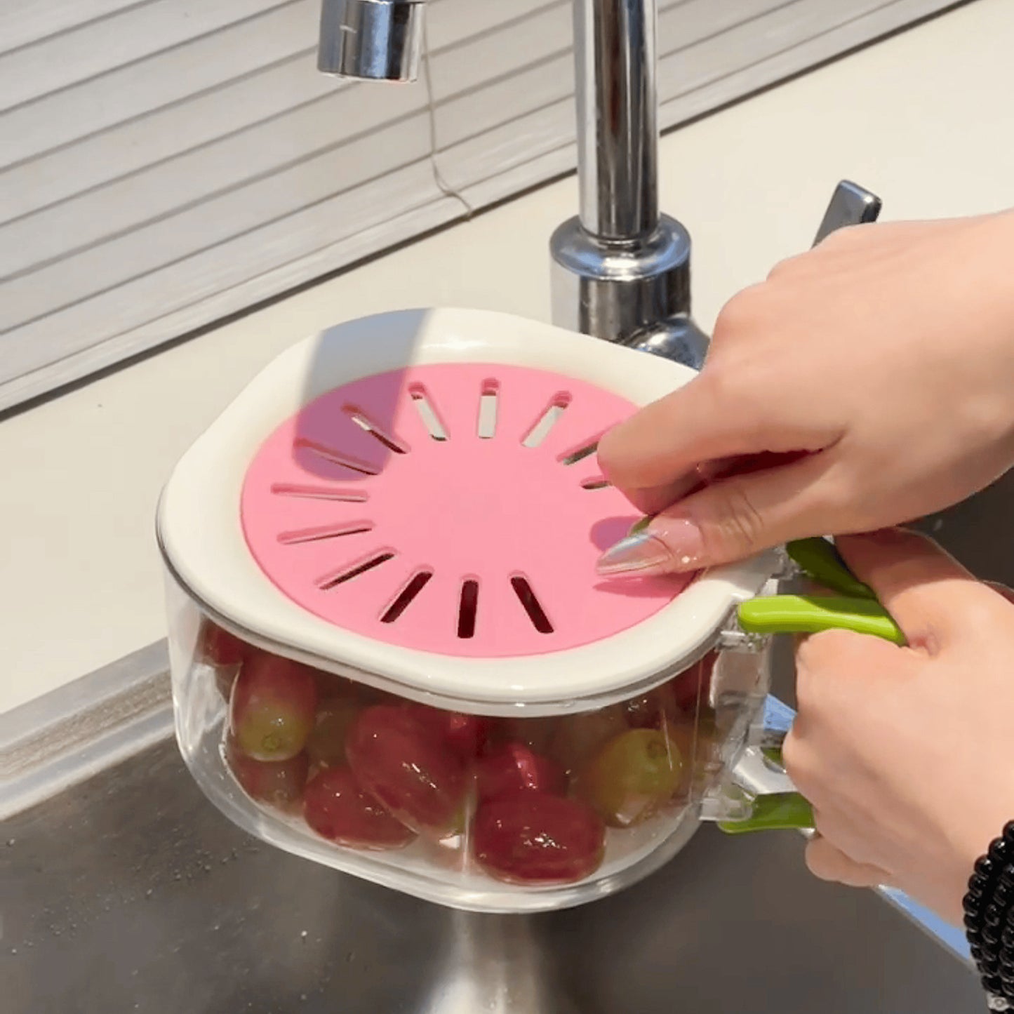 Dust Proof Acrylic Drainer Bowl