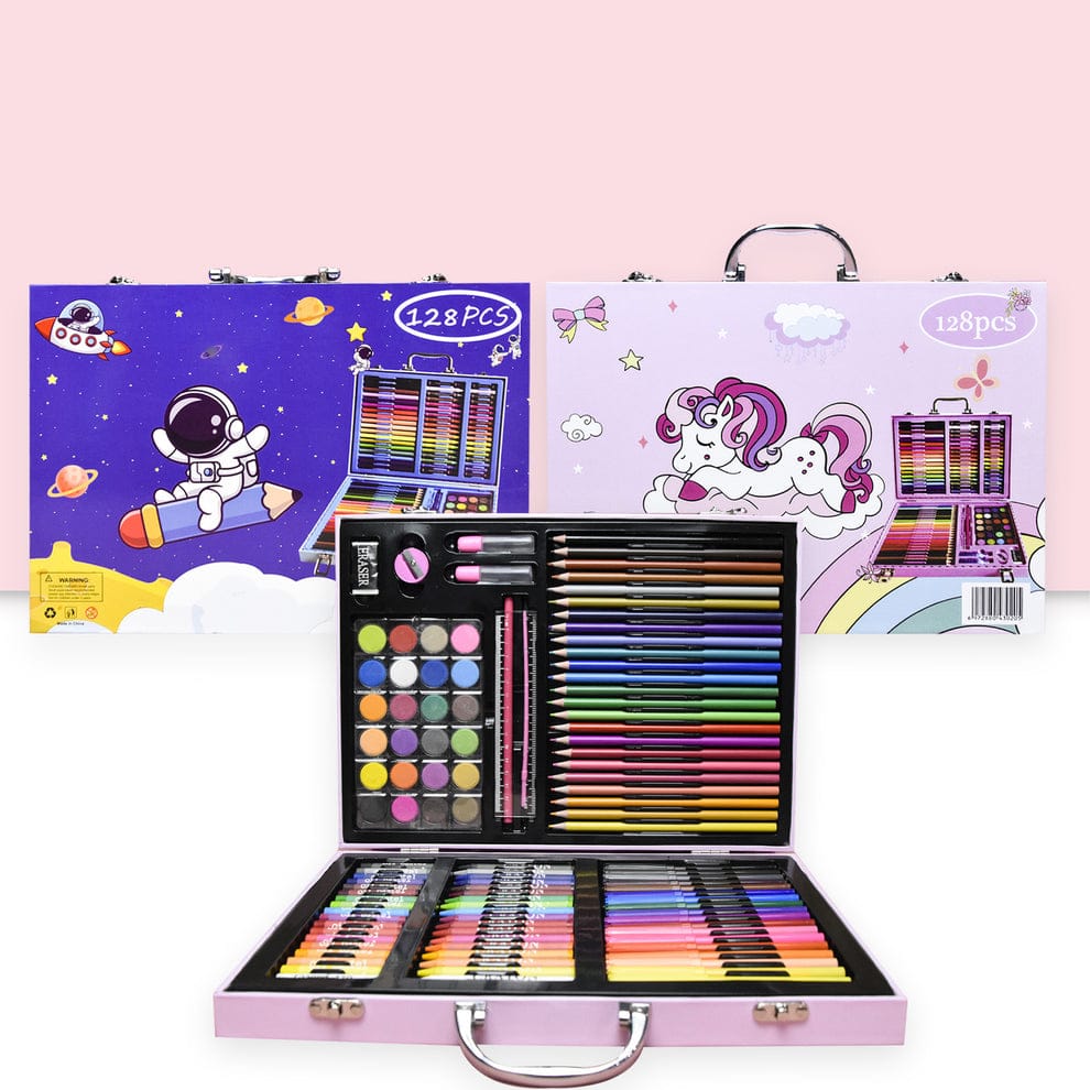 128-Pieces Art Set Creative Coloring Drawing Set For Kids