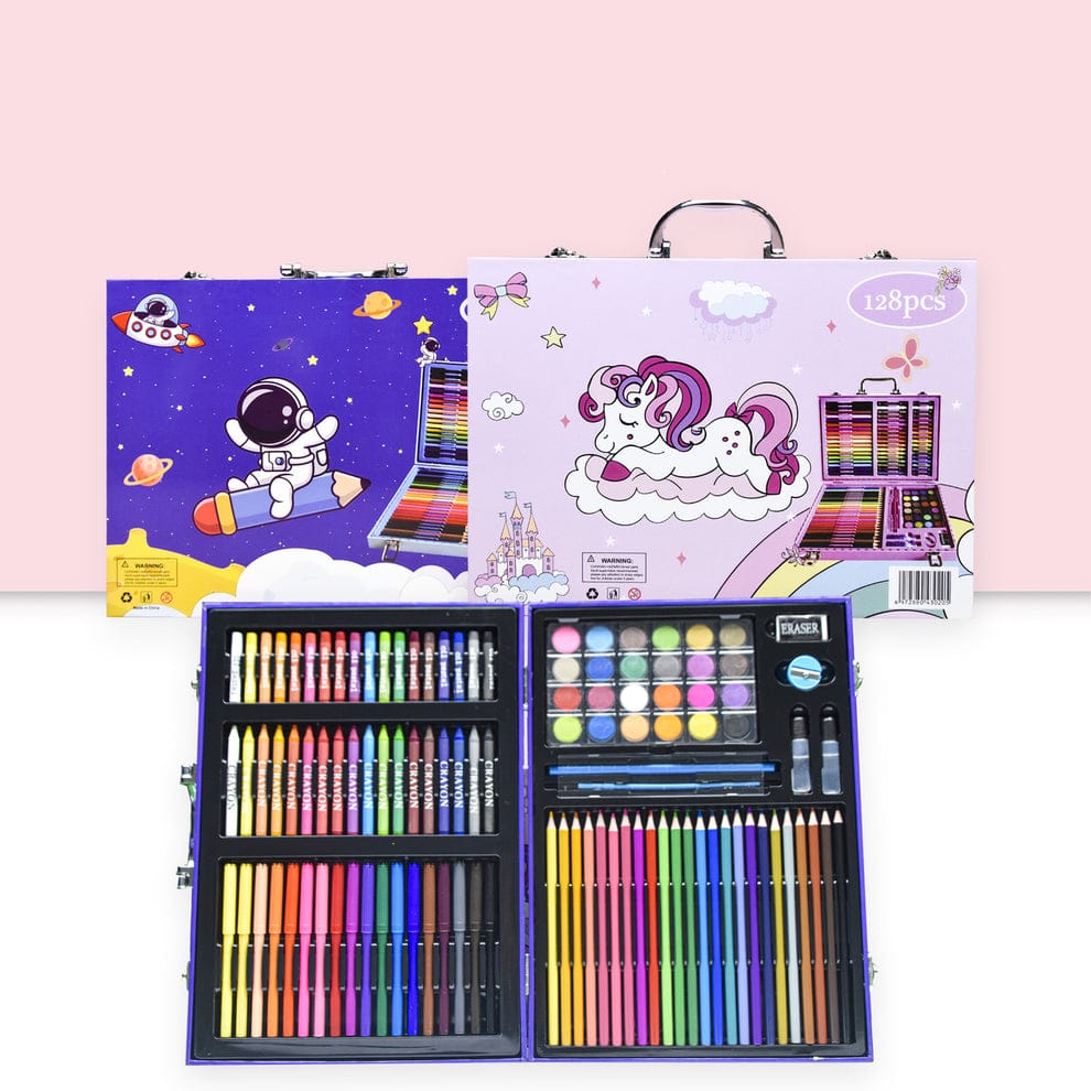 128-Pieces Art Set Creative Coloring Drawing Set For Kids