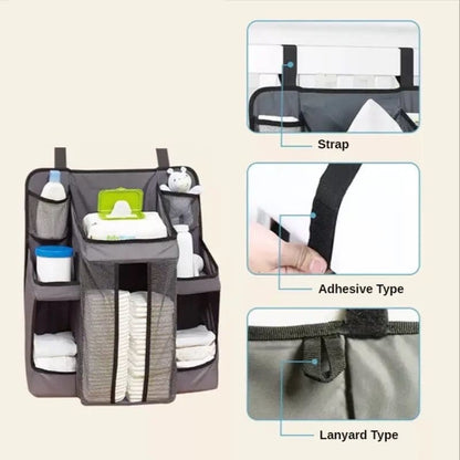 Baby Nursery Organizer Baby's Bedside Storage Bag