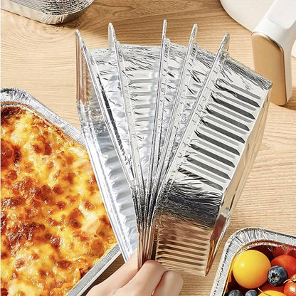 Disposable Square Aluminum Foil Plate For Air Fryer (Set Of 10)