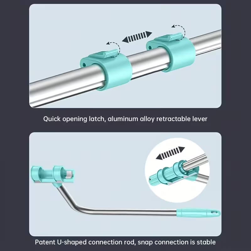 Telescopic Multifunction U Shaped Window Cleaning Wiper