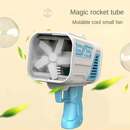 Electric Water Blaster Toy Bazooka Bubble Machine Gun With 36 Holes