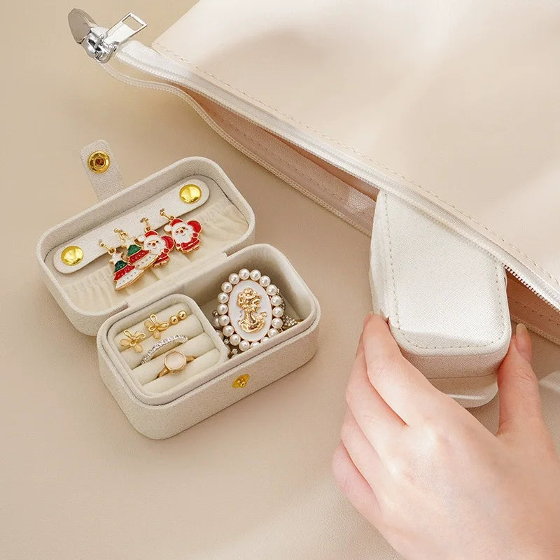 Portable Mini Travel Jewelry Organizer Box