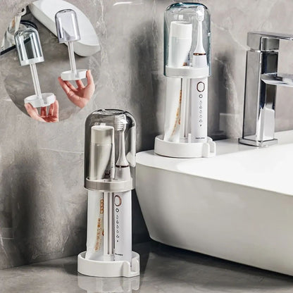 Portable Toothbrush Holder With Mouthwash Cup