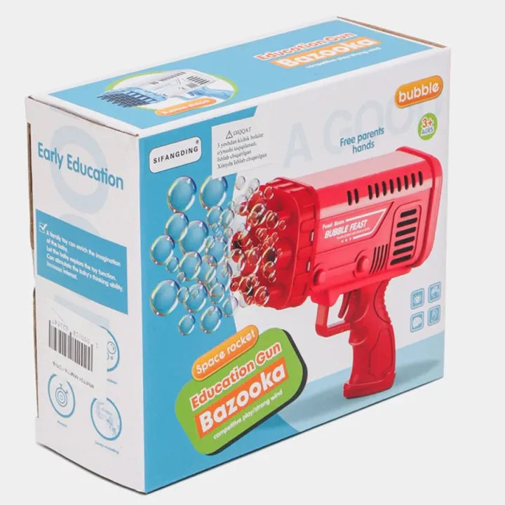Electric Water Blaster Toy Bazooka Bubble Machine Gun With 36 Holes