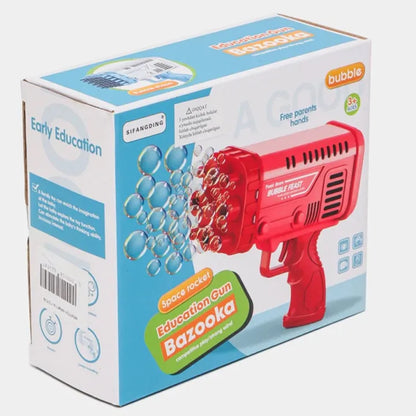 Electric Water Blaster Toy Bazooka Bubble Machine Gun With 36 Holes