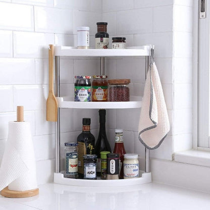 3 Tier Triangle Storage Utility Rack, Corner Organizer Rack