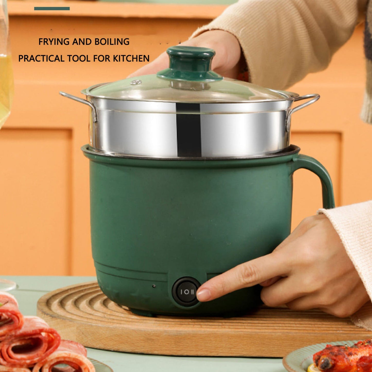 Multifunctional Mini Electric Cooking Hotpot