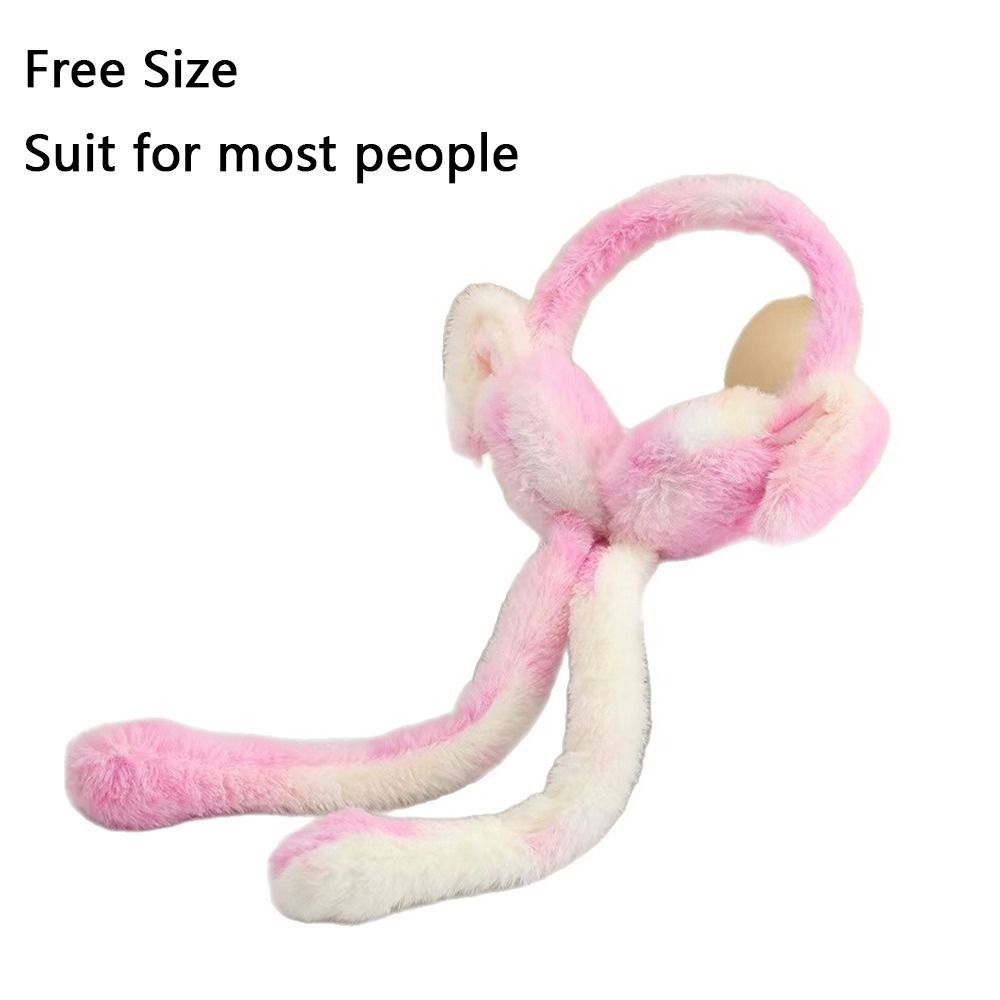Plush Winter Moving Bunny Ear Earmuff