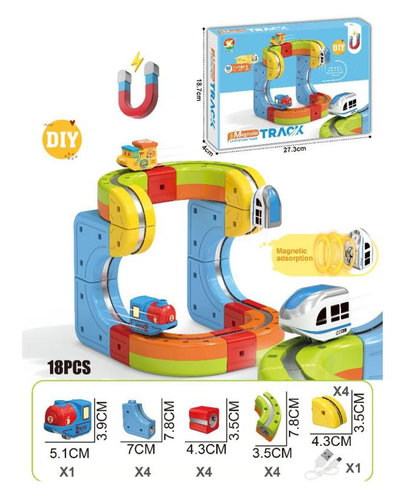 DIY Magnetic Levitation Train Track – 18 Pcs (Rechargeable)