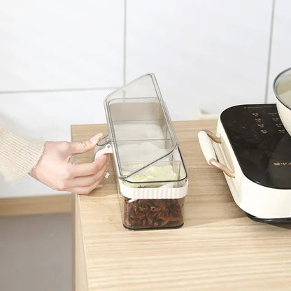 Acrylic 4 Compartments Spices organizer Box