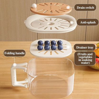 Dust Proof Acrylic Drainer Bowl