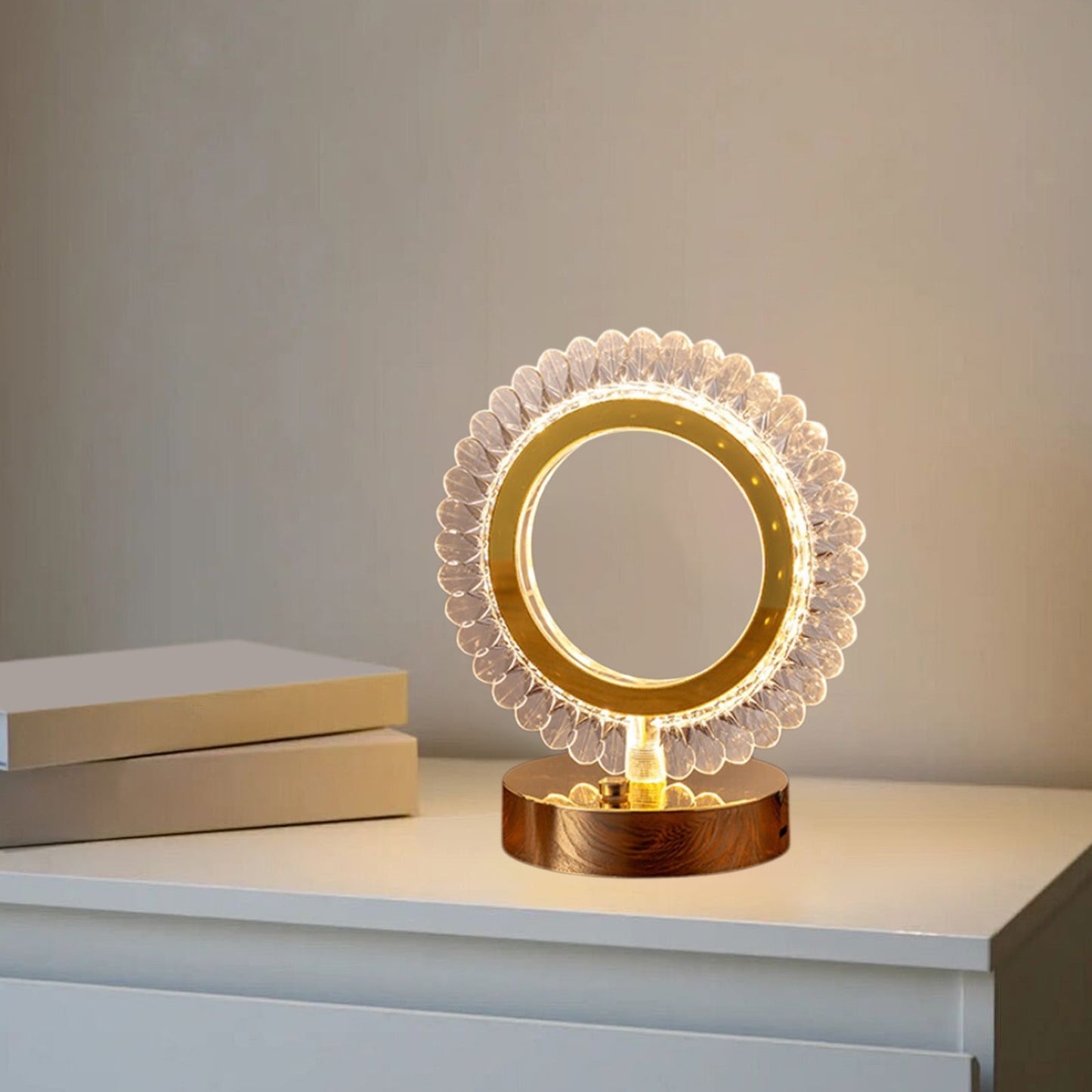 Modern Luxury LED Crystal Table Lamp