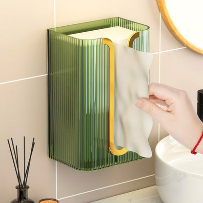 ClearVista Elite Premium Wall-Mounted Acrylic Tissue Box Holder