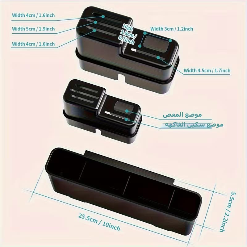 2 Tier Black Dish Drainer Rack With Glass Holder Rust proof
