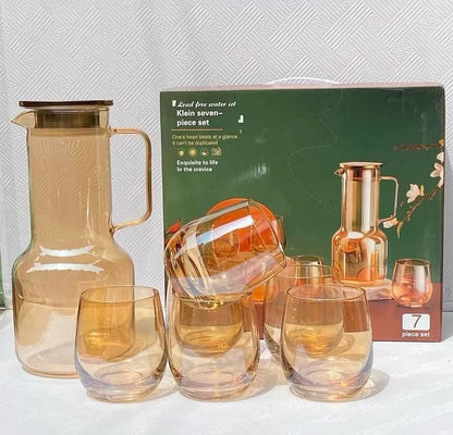Amber Luxe 7-Piece Glassware Set