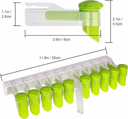 Wall Mounted Spice Bag Storage Rack Punch Free Seasoning Bag