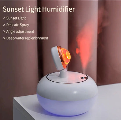 Portable Sunset Light Lamp With Humidifier