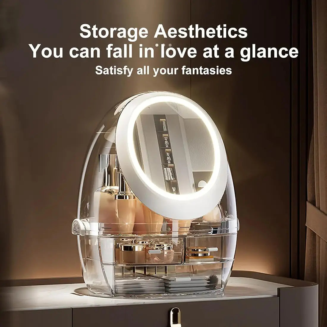 Dustproof Organizer with LED Lights