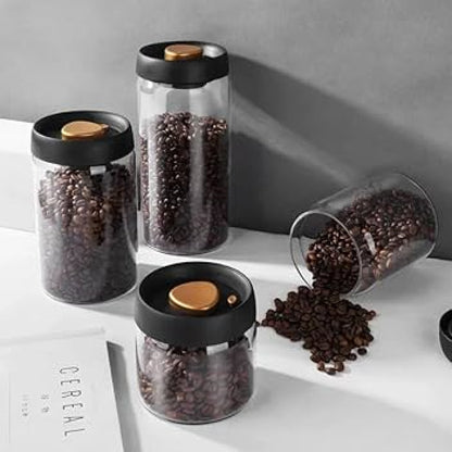 Modern Design Lock Airtight Glass Jars Multipurpose (3 Sizes Available)