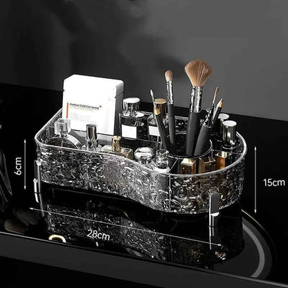 Luxury Desktop Glacier Makeup Brush Organizer