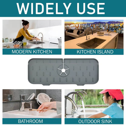 Kitchen Faucet Sink Splash Guard Silicone Sink Faucet Pad Sink Mat