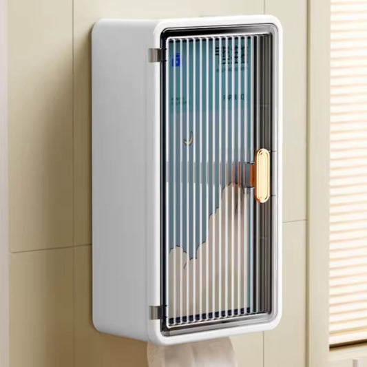 Multipurpose Bathroom Wall Cabinet With Tissue Holder