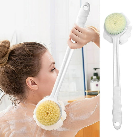 2 In 1 Bath Brush Long Handle