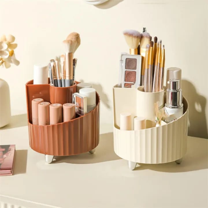 Rotating Makeup Brushes Holder