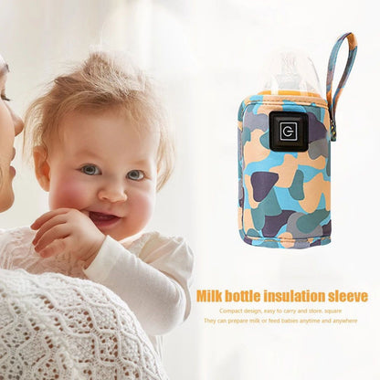 USB Baby Bottle Warmer – Insulated Milk Heating Bag For Stroller & Travel