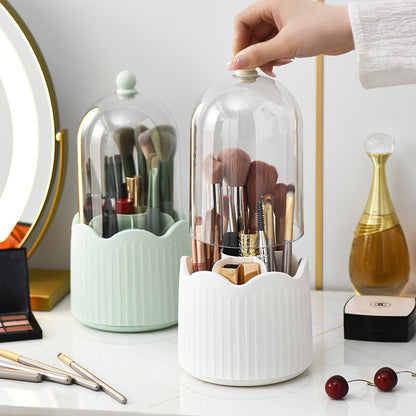 Dustproof Rotating Makeup Brush Holder