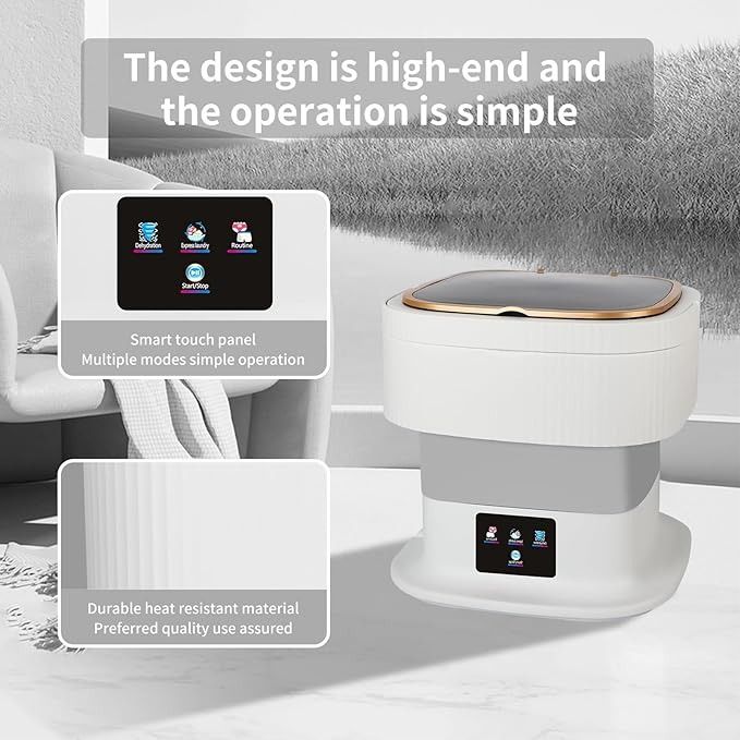 11 L Compact Foldable Mini Washing Machine