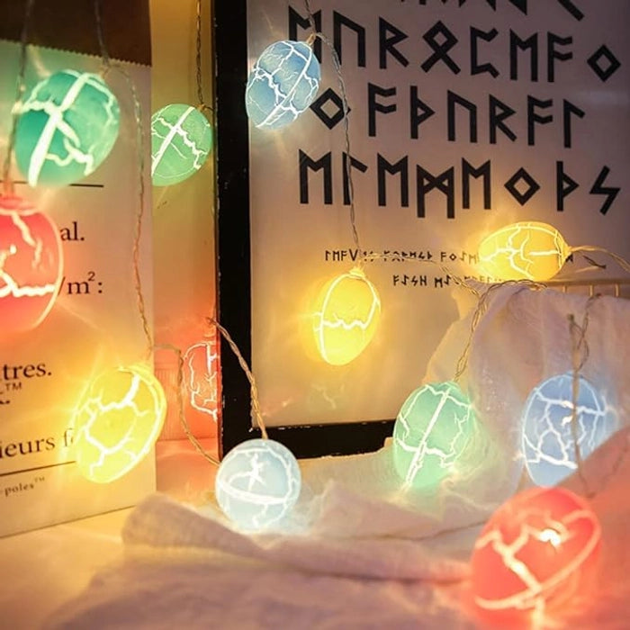 Easter Crackled Egg LED String Lights