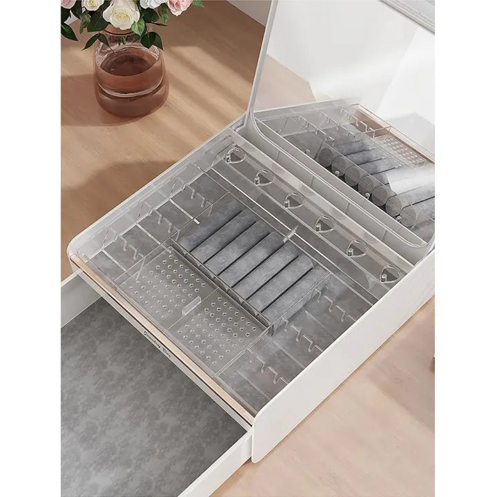Jewellery Storage Box with Mirror and Drawer