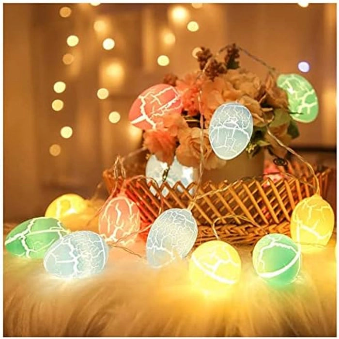 Easter Crackled Egg LED String Lights