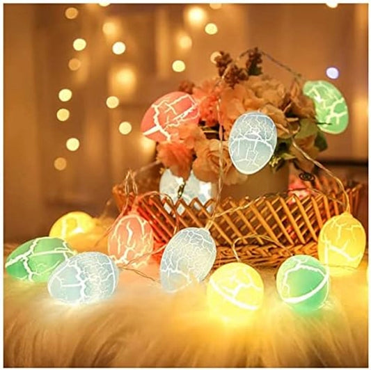 Easter Crackled Egg LED String Lights