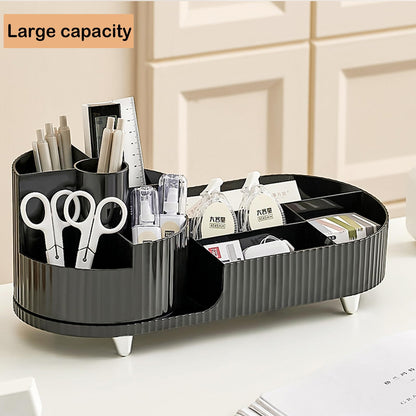 Makeup Organiser with 360° Rotating Makeup Brush Holder