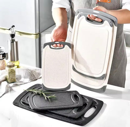 3Pcs Marble Pattern Or Polypropylene Kitchen Cutting Boards Premium Quality