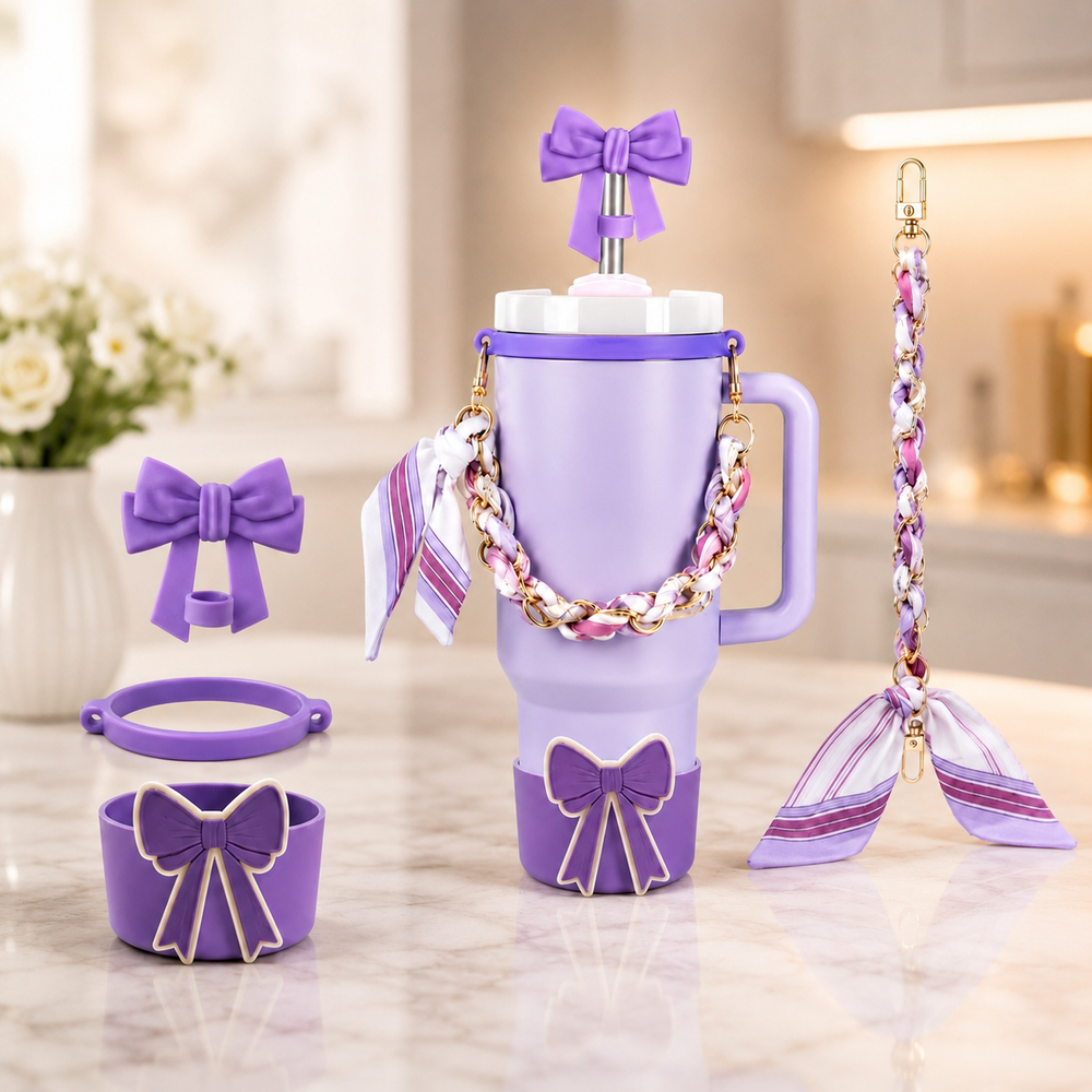 Cute Tumbler Accessories Set