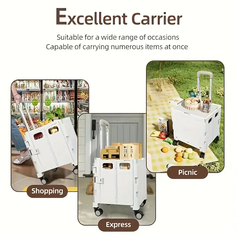 Outdoor Folding Storage Trolley Heavy Duty