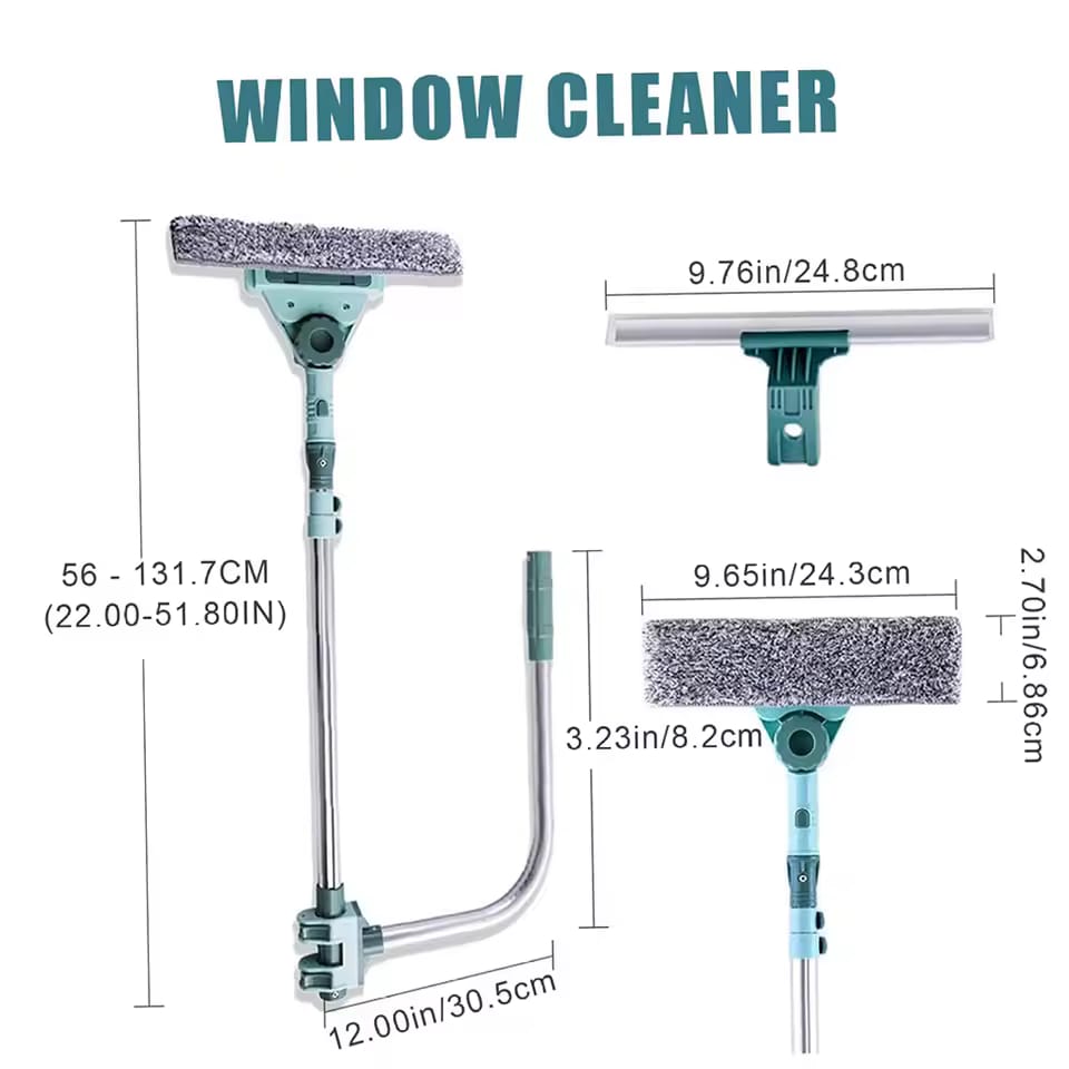 Telescopic Multifunction U Shaped Window Cleaning Wiper