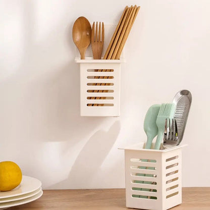 Wall Mounted Kitchen Cutlery Organizer Plastic
