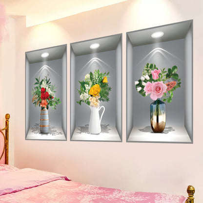 3D Wall Decorative Stickers Set Of 3Pcs