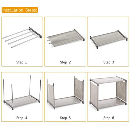 Multipurpose 4Layer Oxford Storage Rack